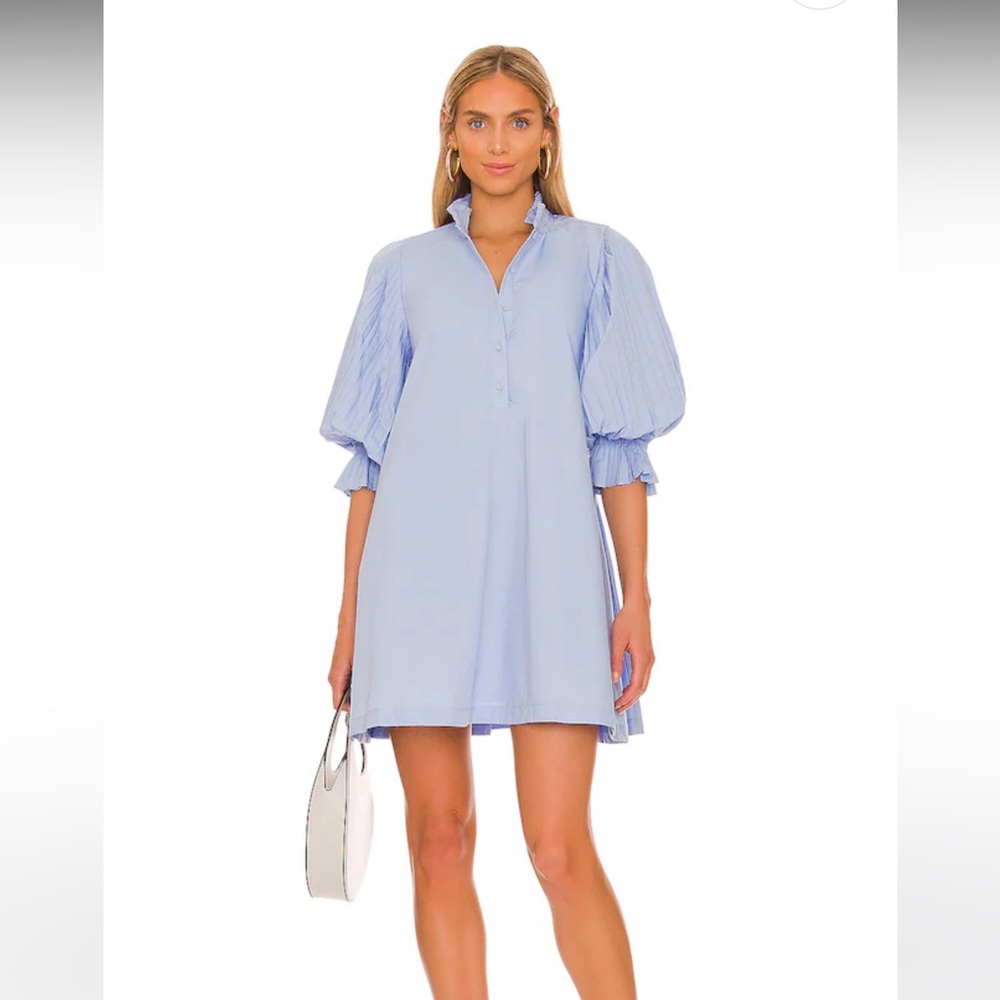 Sovere Pleat Smock Mini Dress
